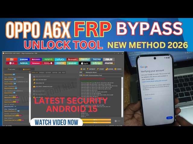 OPPO A6X FRP Bypass Android 15 | Unlock Tool New Method 2026 🛠️100% Success!