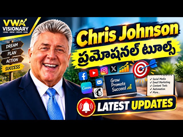 Chris Johnson Latest Updates on Psychological Hooks & Strategy in Telugu #victorywithash #onpassive