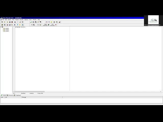 Estructura de un programa en Dev Pascal