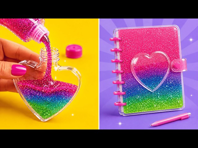 Genius DIY School Crafts 📚🔥 Upgrade Your Supplies with Easy DIY Hacks by 123 GO! Galaxy