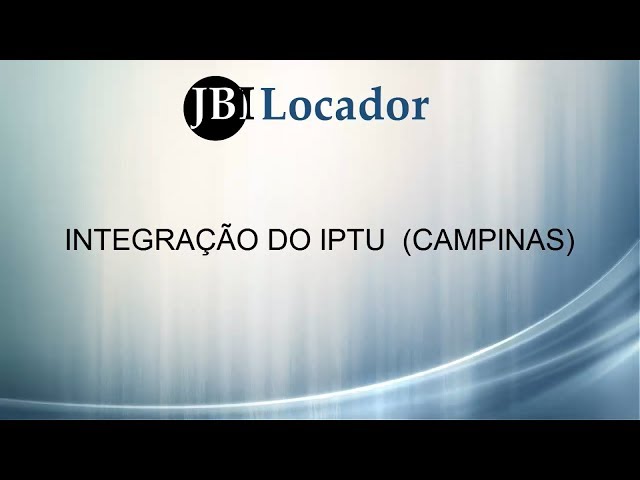 Integração do IPTU para Campinas no JBI Locador