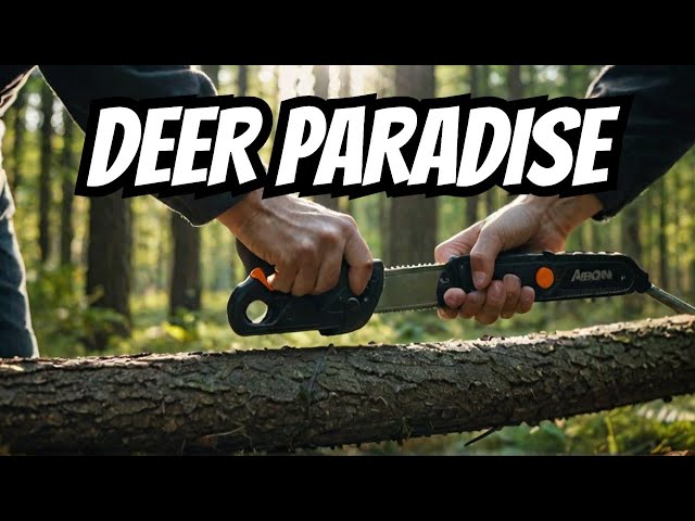 How To Create The Perfect Wildlife Habitat In Your Woods? Hinge Cutting for Deer