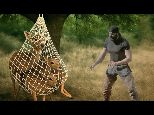 I Made a Gazelle Trap Using Primitive Methods / Sürvival 