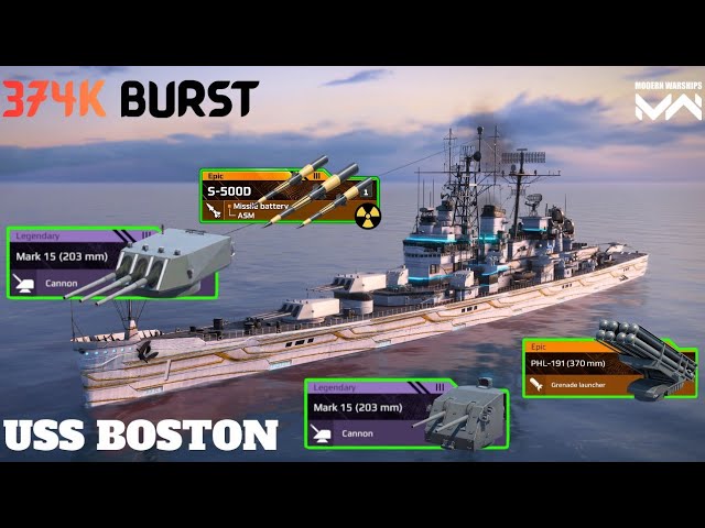 USS BOSTON - WITH 3x- S-500D & PHL-191 💥 BRUTAL BUILD 🔥- MODERN WARSHIP 