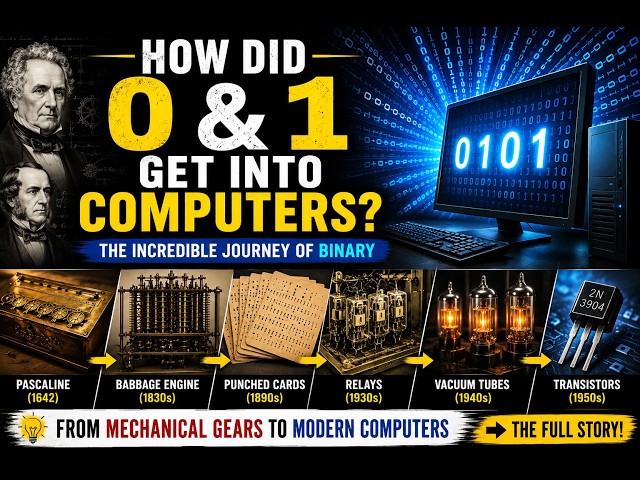 How Did Binary Get into Computers? 🤯 From Mechanical Machines to Transistors | Explained Everything