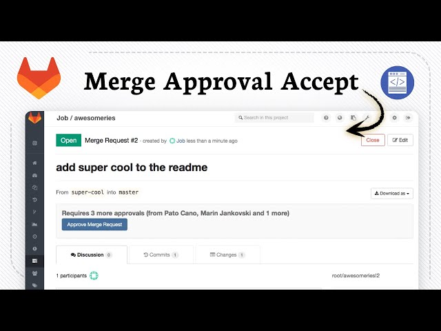 How to approve merge request in GitLab (Branch Accept)