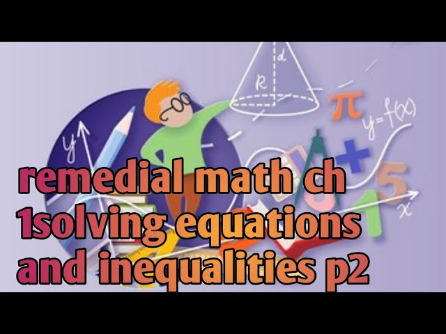 Remedial mathematics ch 1 equations involving exponents 02