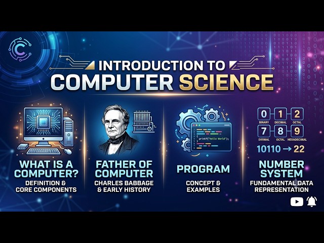 Lecture-1 | Introduction to C Programming | Computer Basics,Program & Decimal to Binary Conversion