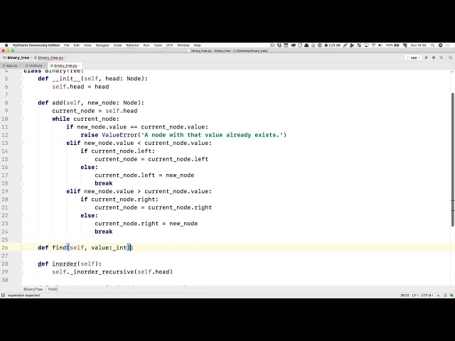 235  Finding nodes in a tree with Python