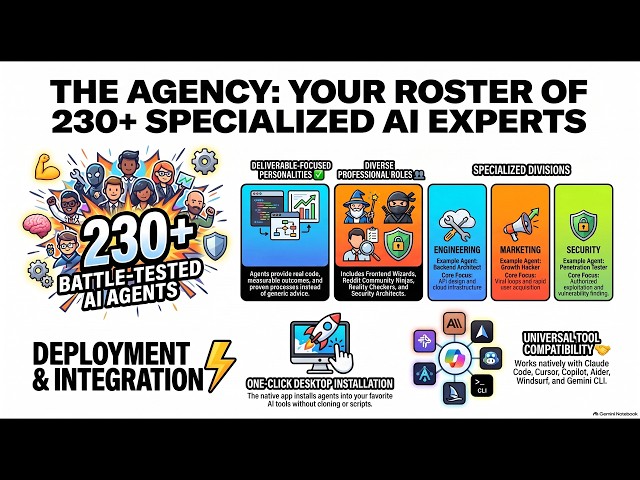 Build Your Dream AI Team with The Agency 230 Specialized Agents for Every Workflow