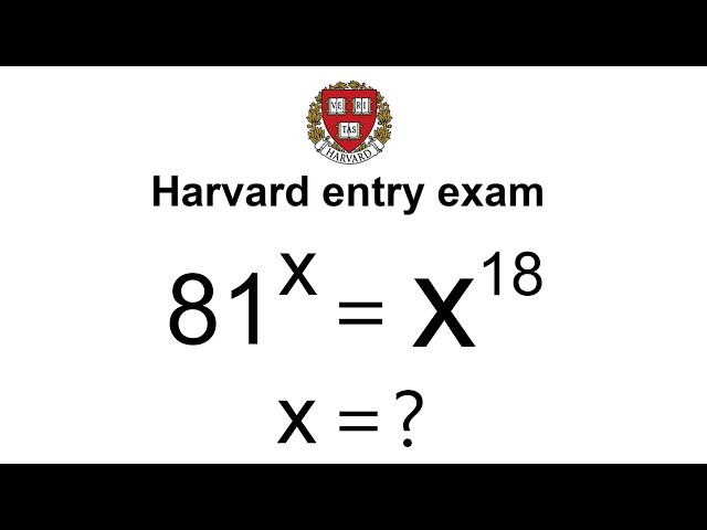 A Great Entry Exam | Can you solve for x?