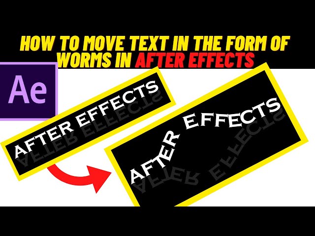 #After_Effects #How_to How to move text in the form of worms in After Effects 😉