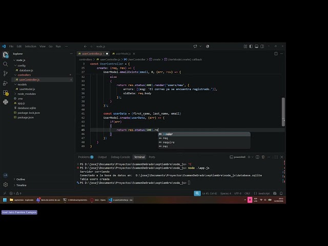 03 - Curso de Node js y Express: Creación de Controlador