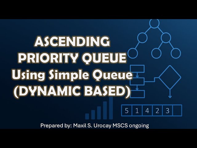 Ascending Priority Queue Using Simple Queue (Dynamic Based)