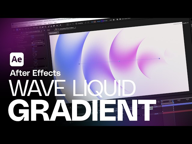 Fluid Gradient Animation | Organic Motion Background in After Effects