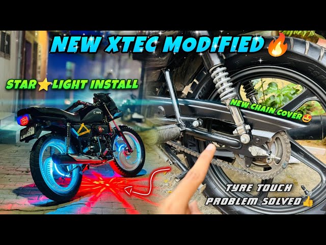 🚀Splendor Modified💯|🔥Star Light Installation💥|🐍New Splendor xtec Headlight Modified⚜️|🚀Chain Cover💯