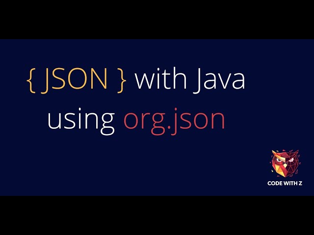 Java with JSON using org.json | Package Introduction
