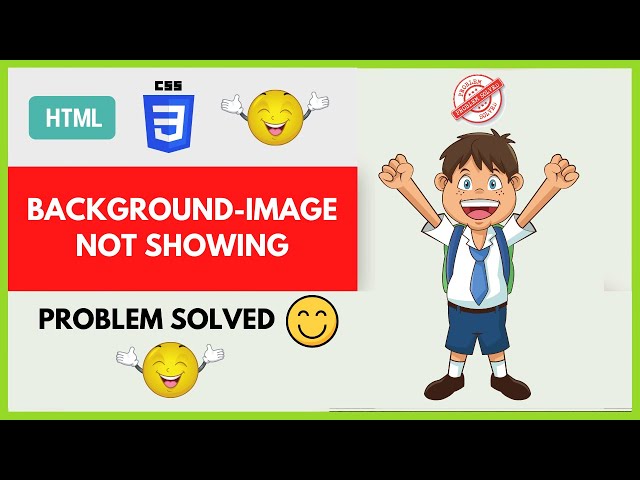 Fix CSS background image url not displaying showing working in HTML CSS | Problem Solved