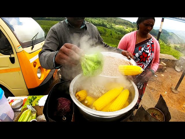 Hardworking Couple's Tasty Broccoli Egg Fry Recipe In Ooty Street