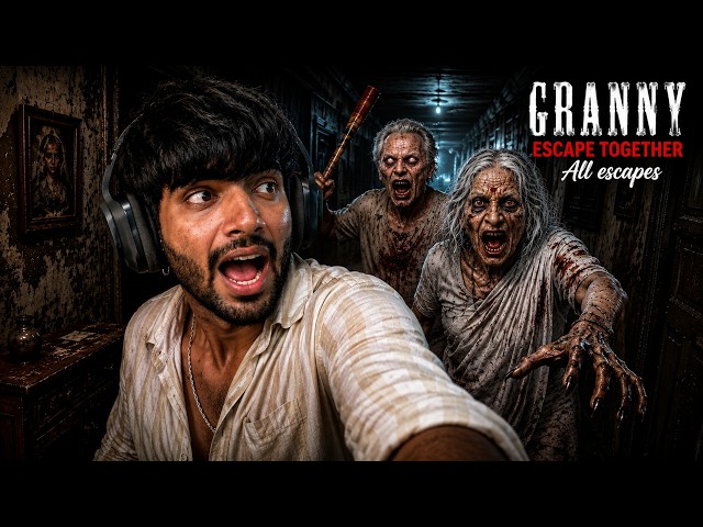The Hardest Granny Escape Together Challenge Ever! 💀 #granny