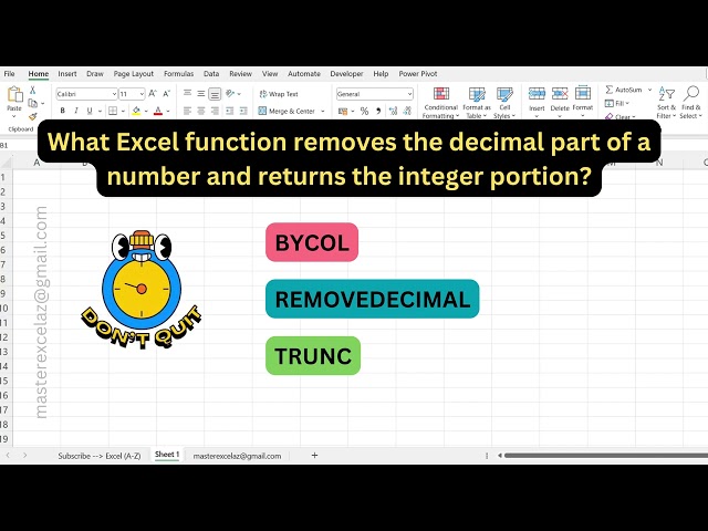 #137 - Excel formula question and answer