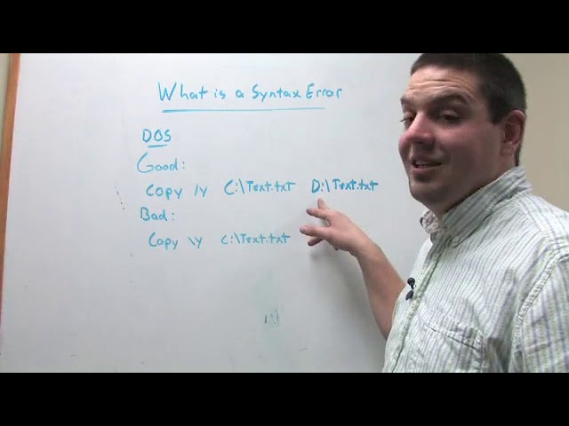 What Is a Syntax Error?