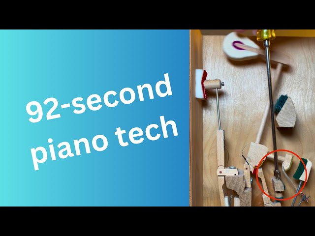 Adjusting the Let-off in an Upright Piano