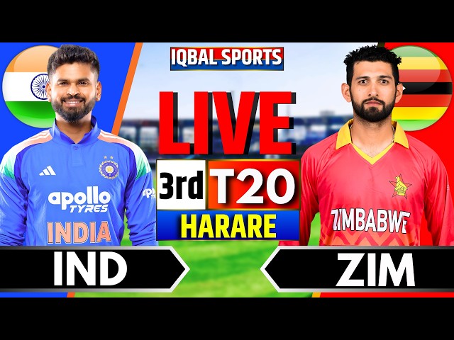 🔴LIVE: India vs Zimbabwe, 3rd T20 Fan Analysis | Live Cricket Match Today | IND vs ZIM, Iqbal Sports