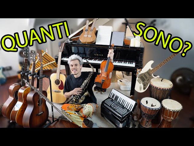 ALL (and I mean ALL) of my MUSICAL INSTRUMENTS.