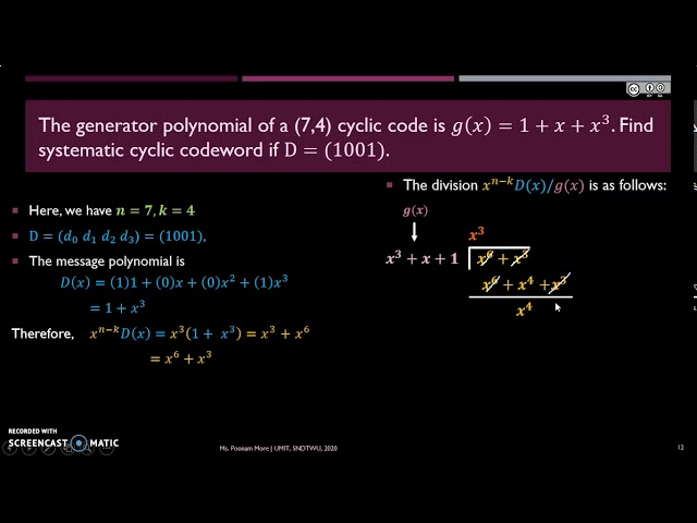 Systematic Cyclic Code