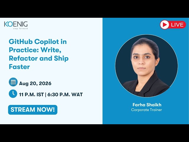GitHub Copilot in Practice: Write, Refactor and Ship Faster