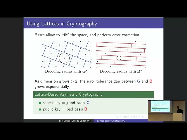 Lattice based cryptography - 2023 Post-Quantum Cryptography Conference Amsterdam