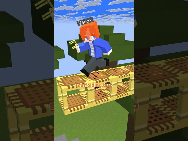 How to Make a Scaffolding Trap in Minecraft.