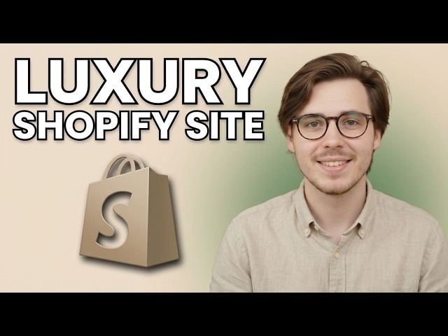 How to Make a Gold Luxury Shopify Website [2026 Fast Tutorial]