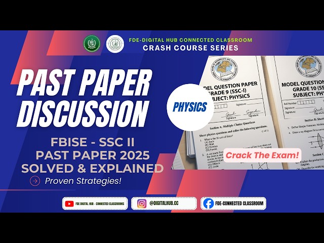 Past Paper (2025) Practice | Physics | Grade 10 | Crash Course Series | FDE