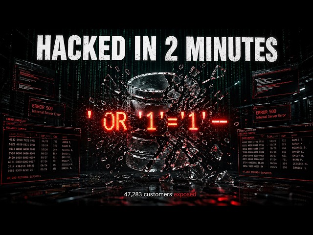 I Hacked a Million Customers in 2 Minutes — Live SQL Injection