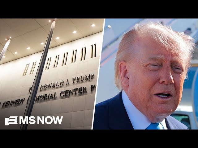 'Doing what TODDLERS do': Trump has an EPIC FIT after judge orders name removed from Kennedy Center