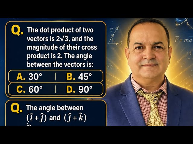 Vectors MCQs | MDCAT & ECAT Physics Preparation | Prof. Dr. Deedar Jamro