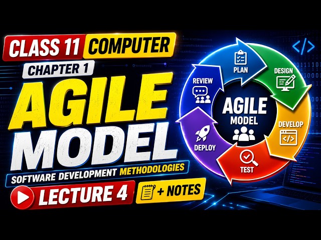 Class 11 Computer Chapter 1 | Software Development Methodologies: Agile Model Lecture 4 + Notes