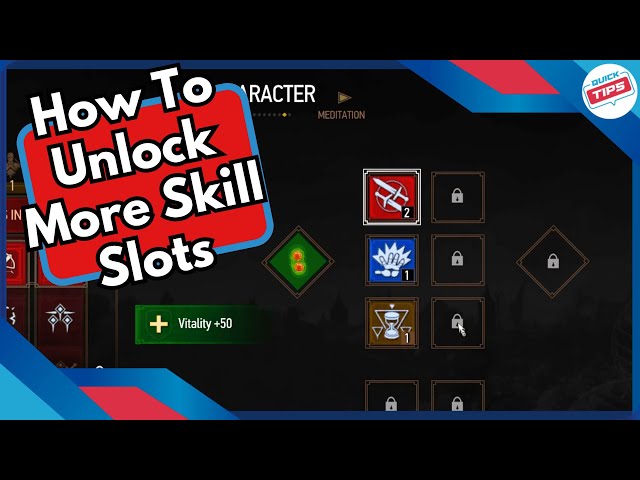 How To Unlock More Skill Slots in Witcher 3
