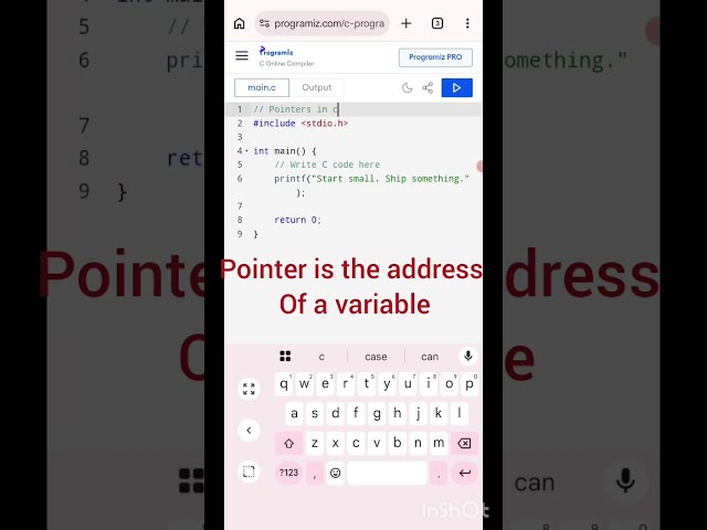 C Pointers Explained in 4 Minutes | Address, %p vs %d Printing Error & C Programming Basics