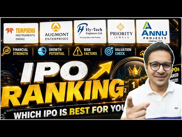 IPO Ranking - Augmont IPO Vs Tempsens IPO Vs Hy-Tech Engineers IPO Vs Symbiotec IPO Vs Skyways IPO