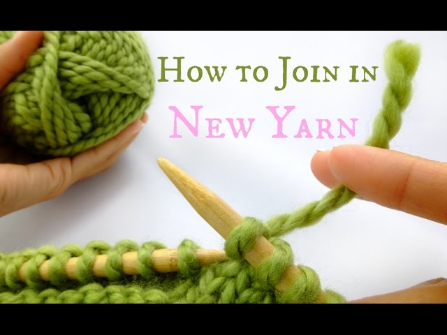 How to Join in new yarn - Easy Knitting tutorial!