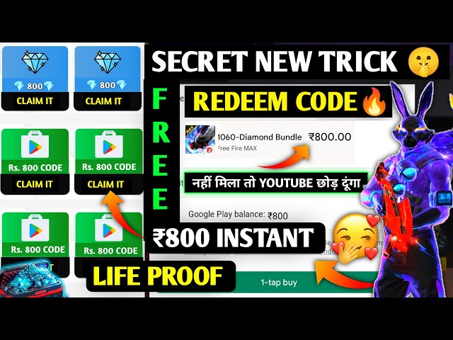 FREE REDEEM CODE KAISE LEN😋| LIVE PROOF | ₹800 FREE GOOGLE PLAY REDEEM CODE | FREE REDEEM CODE APP