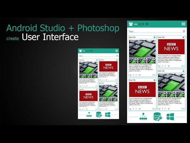 Android Studio & Photoshop - Create User interface design #1 (For Beginner)
