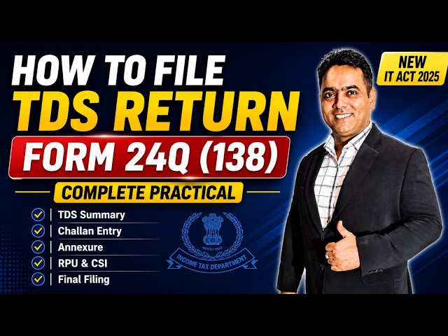 TDS Return Filing for Salaried Employees | Form 138 Complete Tutorial#tds
