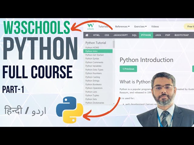 W3Schools Python Full Course in (Hindi/Urdu) | W3Schools Python Tutorial | Python for Beginners P-1