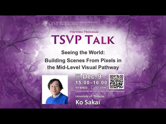 Ko Sakai: Seeing the World (TSVP Talk at OIST)