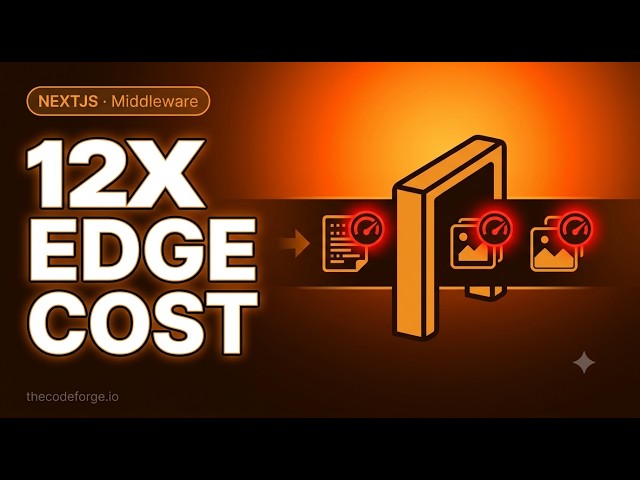 Next.js Middleware: Auth middleware without a matcher cost 12x on edge