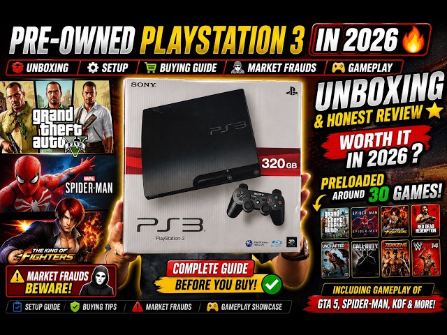 Pre-Owned PlayStation 3 (PS3) in 2026 | Unboxing, Setup, Gameplay, Buying Guide & Honest Review
